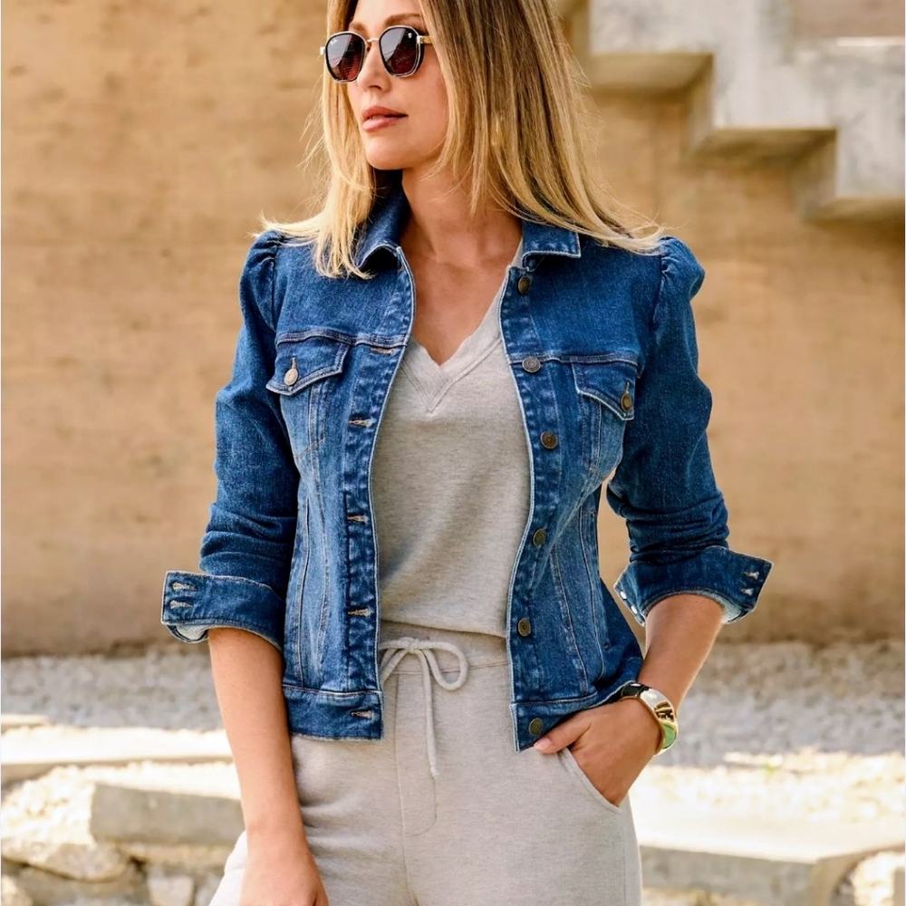 a.n.a Classic Indigo Jean Jacket
